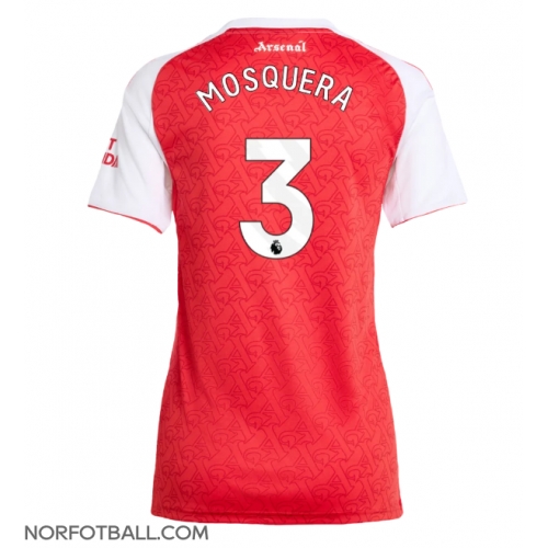 Billige Fotballdrakt Arsenal Cristhian Mosquera #3 Replika Hjemmedrakt Dame 2025-26 Kortermet Billige Fotballdrakt Arsenal Cristhian Mosquera #3 Replika Hjemmedrakt Dame 2025-26 Kortermet